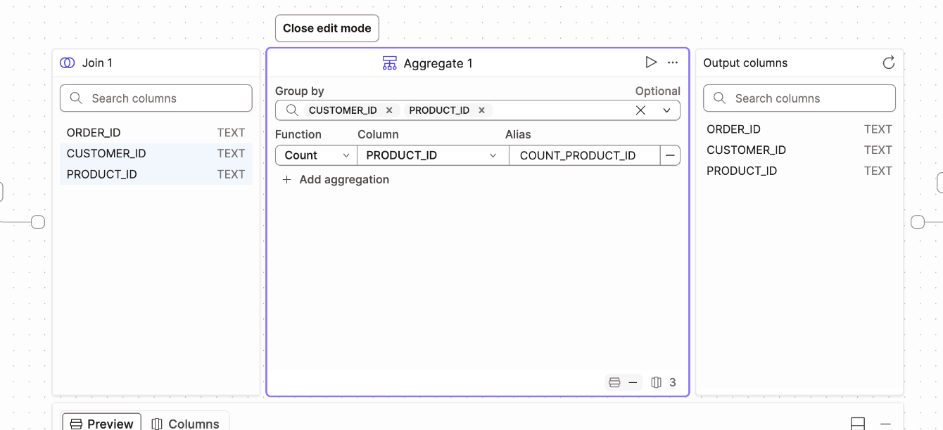 The configured aggregation operator tile. The configured aggregation operator tile.